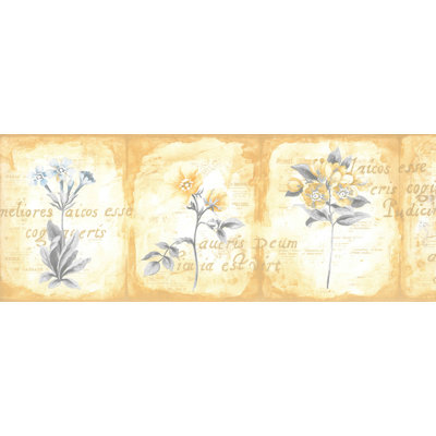 Gold Yellow Blue Green Kids 15' L X 7" W Prepasted Wallpaper Border