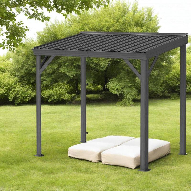 Pavillons et abris de jardin modernes (doit inclure le cadre), abri de patio en acier 8 x 5