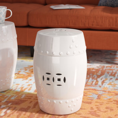 Kerens 18'' Tall Ceramic Garden Stool