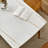 White Rectangular Stone with Solid Dining Table For Dining Room/Kitchen