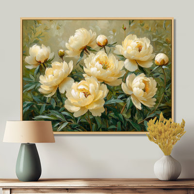 Insiya Summer Peonies In The Herb Garden II - Peonies Wall Art