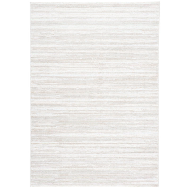 Vision Striped Area Rug In Ivory, Rectangle 91 x 152 cm