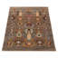 Tapis bleu nouvel âge en laine 3 pi 2 po x 4 pi 8 po Zari