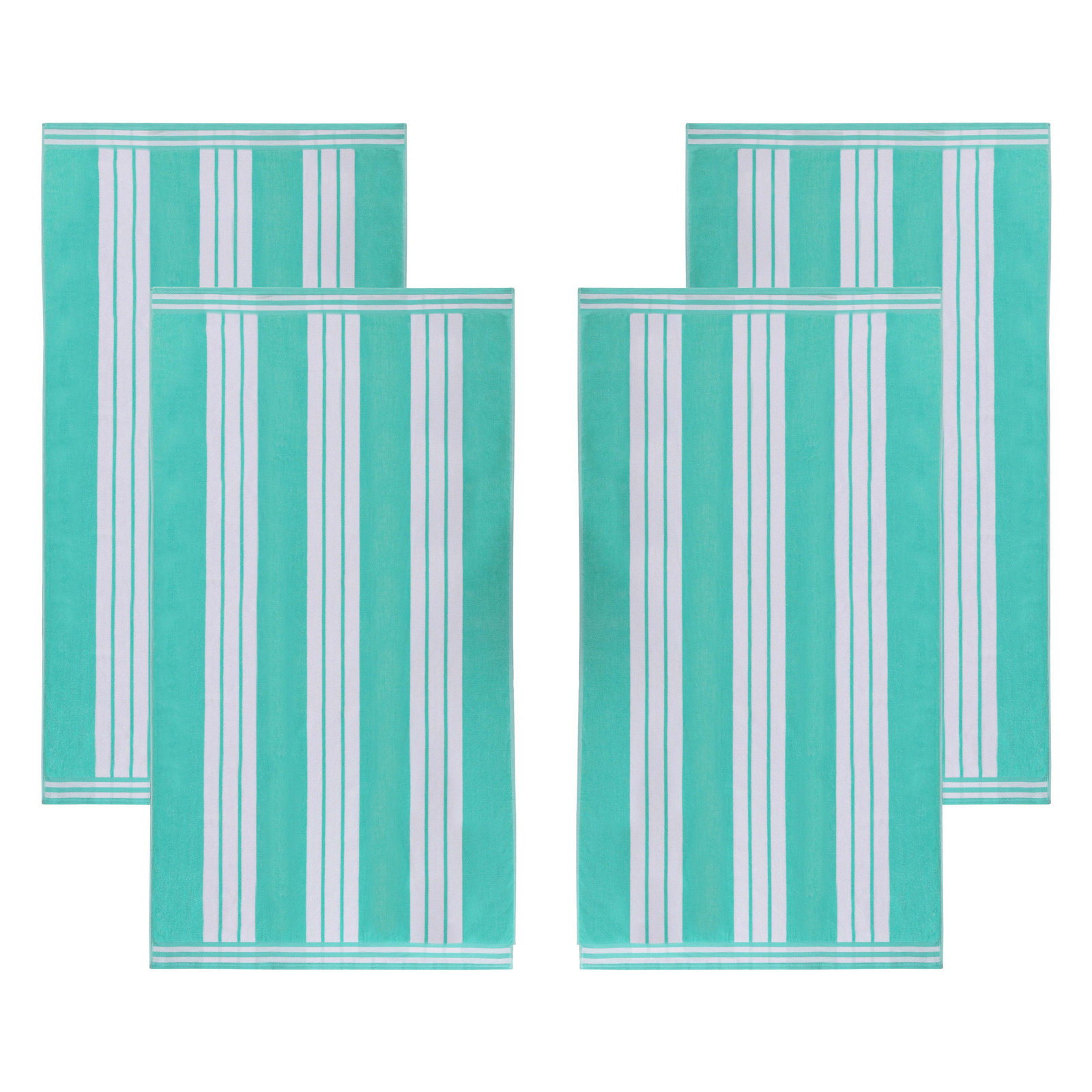 Mint, Beach Towel - 4 Pack