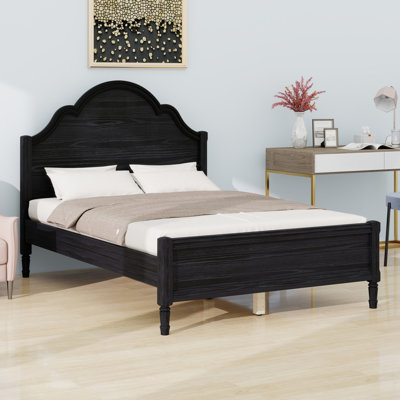 Simple Wood Platform Bed, Headboard Design