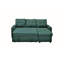 Canapé-lit modulaire convertible en forme de L, mobilier d'appartement élégant, canapé-lit escamotable pour petits espaces et salons, vert bleuâtre-1941141599