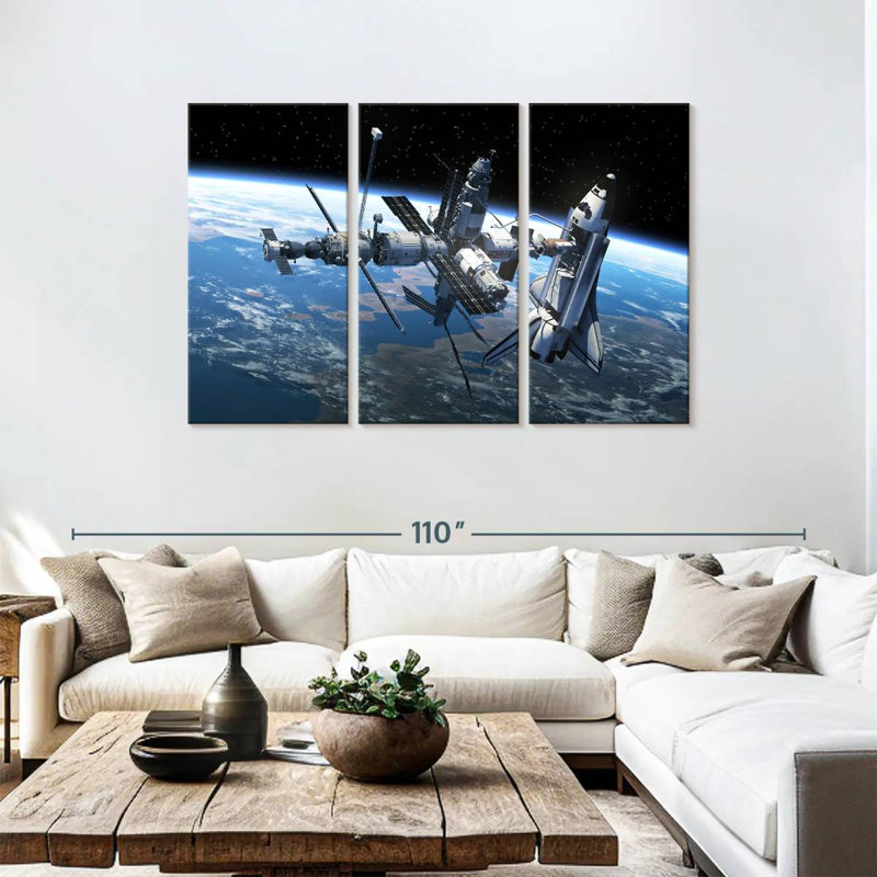 'Space Station, 48" H x 74" W