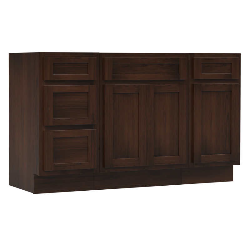 48 base de meuble-lavabo simple seulement, Brun