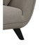 Chaise rembourrée Keley en gris et noir
