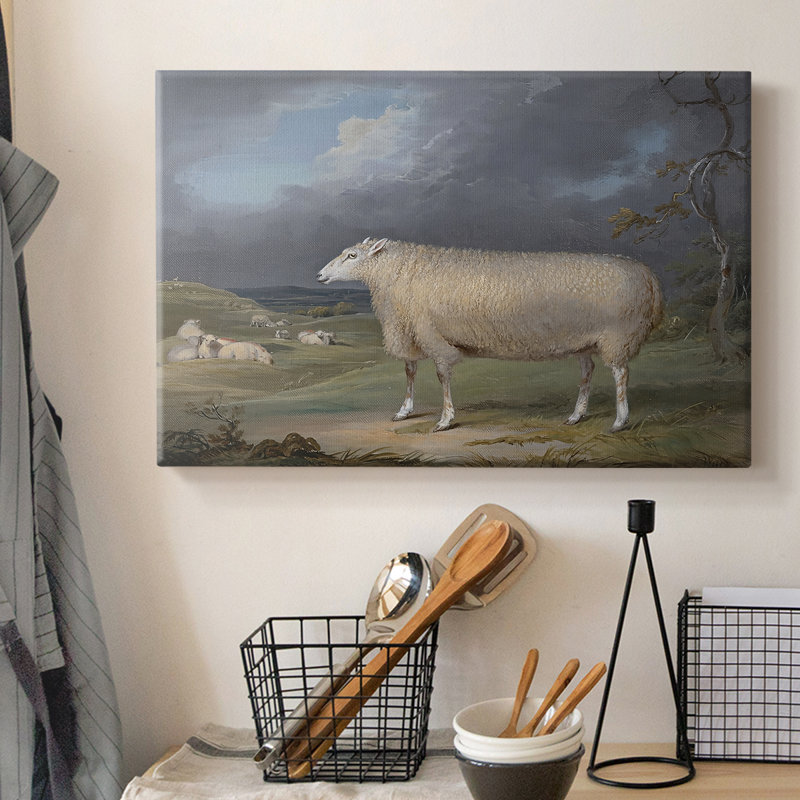 Une toile tendue de la galerie Ewe-James de New Chester-c. début du 19e siècle, 8x12