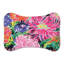 Tapis d'alimentation en forme d'os 1 pièce Bright Blooms on Black