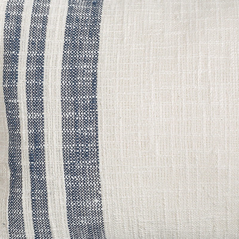 Evergreen Toile Striped Lumbar Throw Pillow, 14" x 22", Ink