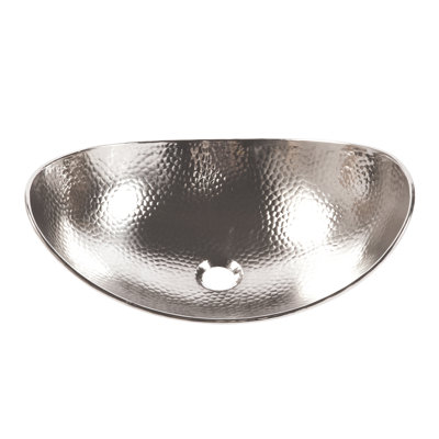Confucius 19" Vessel Bathroom Sink in Nickel