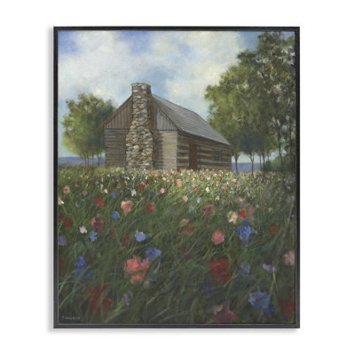«Log Cabin Meadow», estampe numérique par David Swanagin