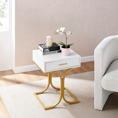 Table de chevet avec tiroir Harshitha