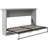 Twin Bed Into Cabinet, Gray - Solid, Space Conscious Size Cabinet Bed, Robust, Saving