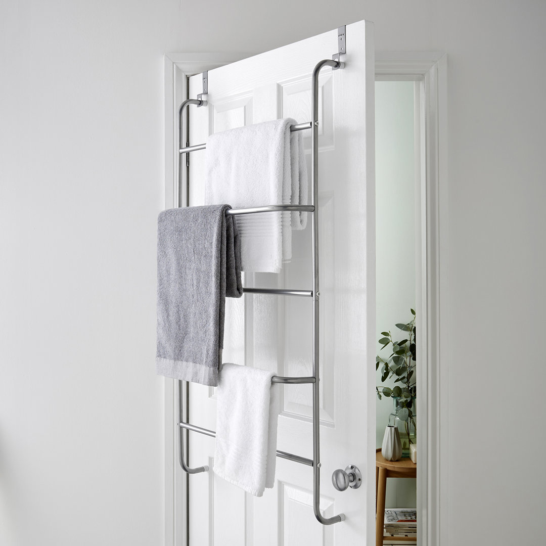 Curl Over-the-Door Towel Rack Holder Storage