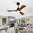 42 Inch Ceiling Fans with Lights and Remote Control, Outdoor Ceiling Fan for Patios, Black Ceiling Fan with Lights for Bedroom, Noiseless DC Motor, Dimmable Led 3 Solid Wood Blades-111884426-111884428-111884433
