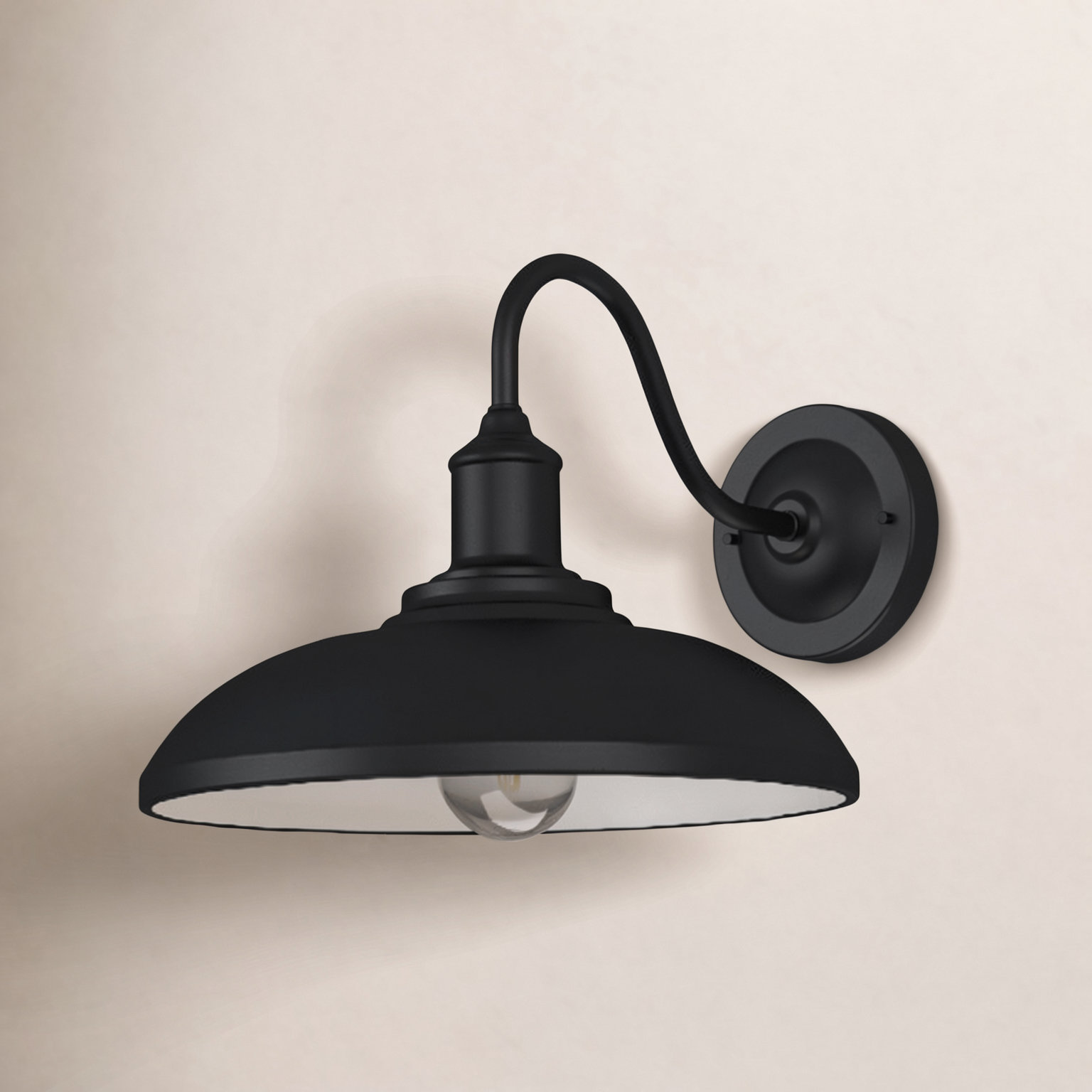 Florence 1-Light Outdoor Light, Black