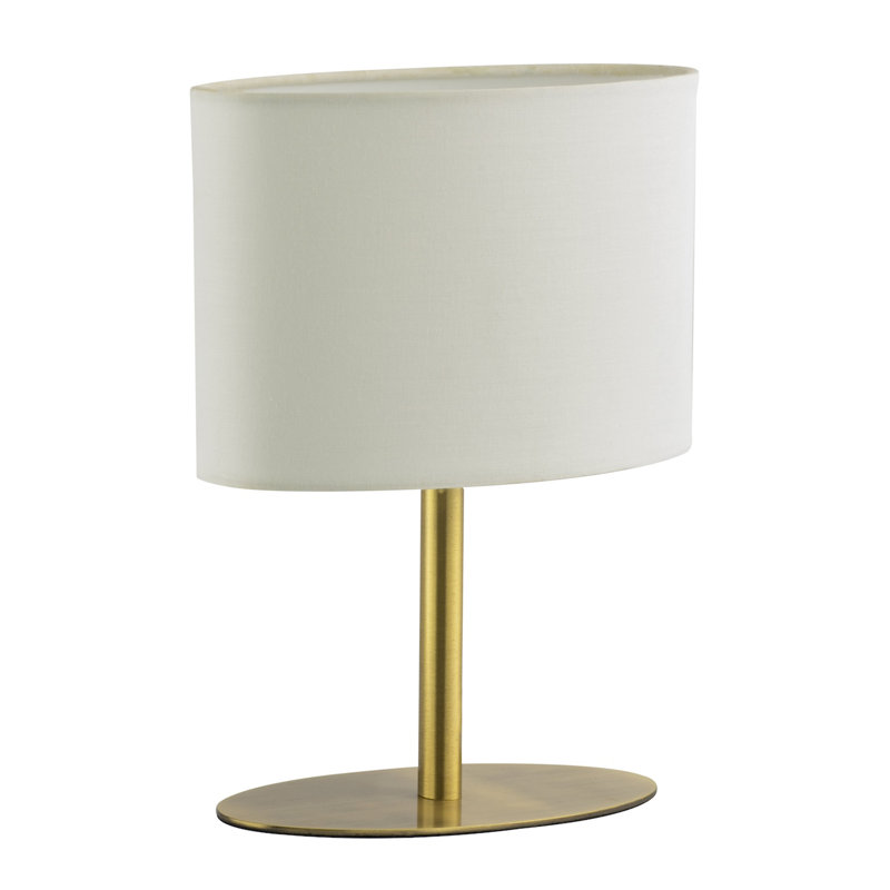 Metal Table Lamp, Clear, Gold