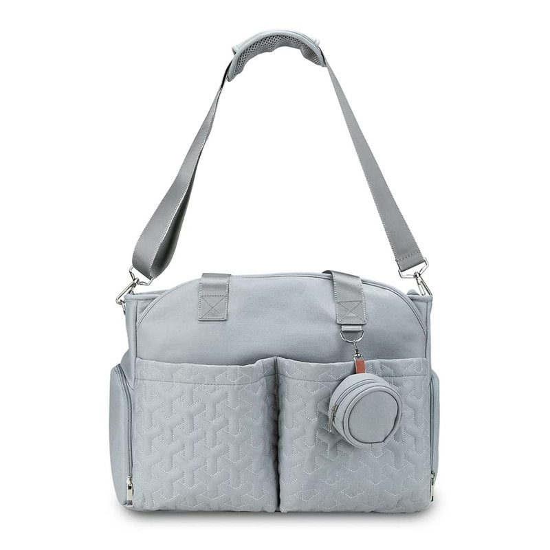 Sac fourre-tout en polyester, Gris clair