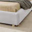 Structure de lit rembourrée de style minimaliste moderne avec tête de lit haute incurvée, support de pieds robuste en fil de qualité supérieure, matelas non inclus-159495255-159986430