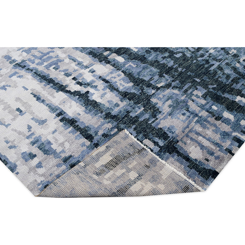 Wool Abstract Area Rug, Rectangle 2' x 3'