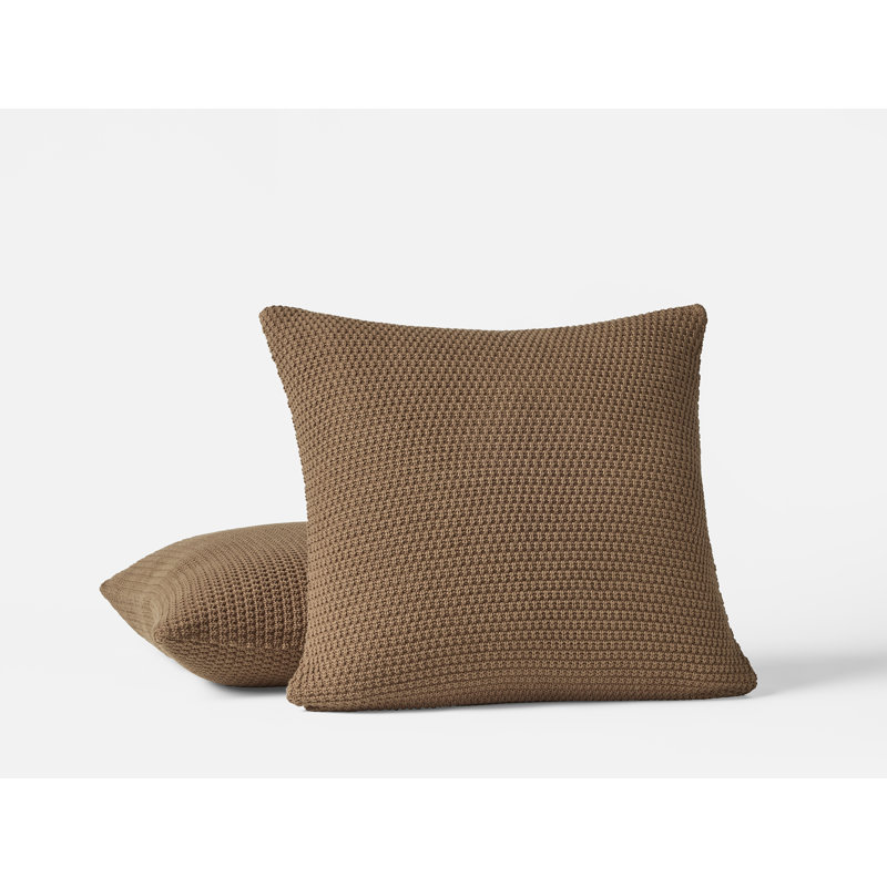 Avalon Square Pillow Cover, Almond