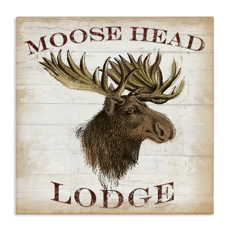Moose Head Lodge, conception de Lula Bijoux & co., H 17 po x l 17 po