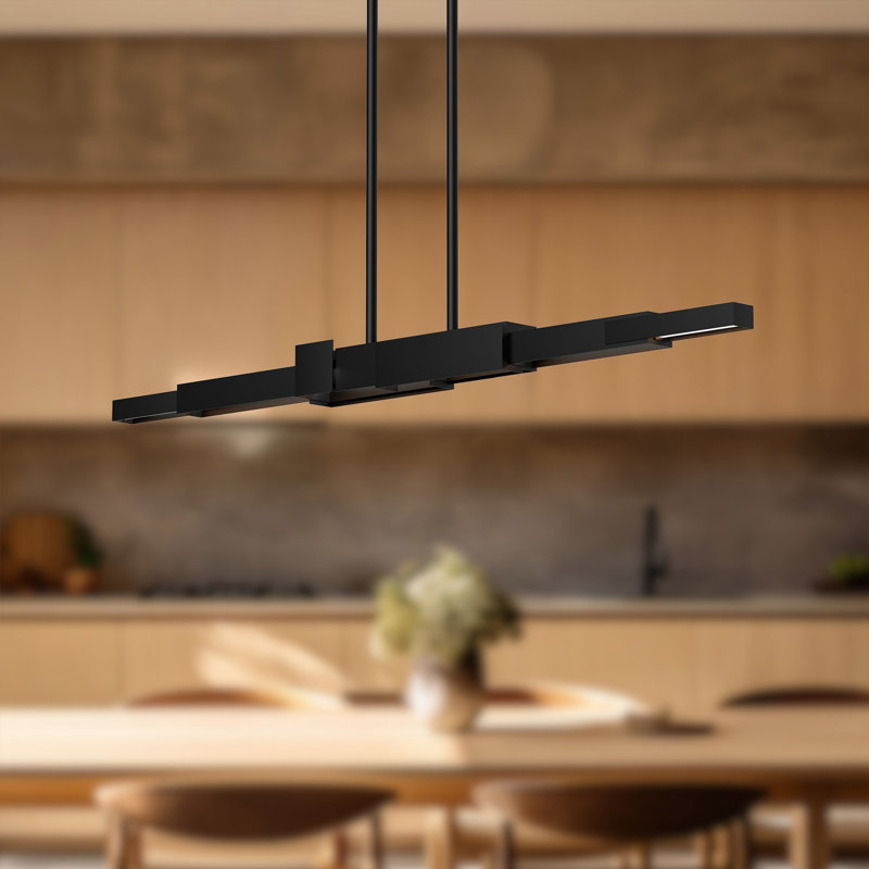Enzo 1 - Light LED Pendant, 3.25" H x 48.38" W x 4.75" D