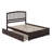 Starkington Solid Wood Platform Bed with Panel Footboard and Trundle-96140396-133082216