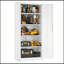 Armoire de rangement en métal avec portes et 4 tablettes-1315044646