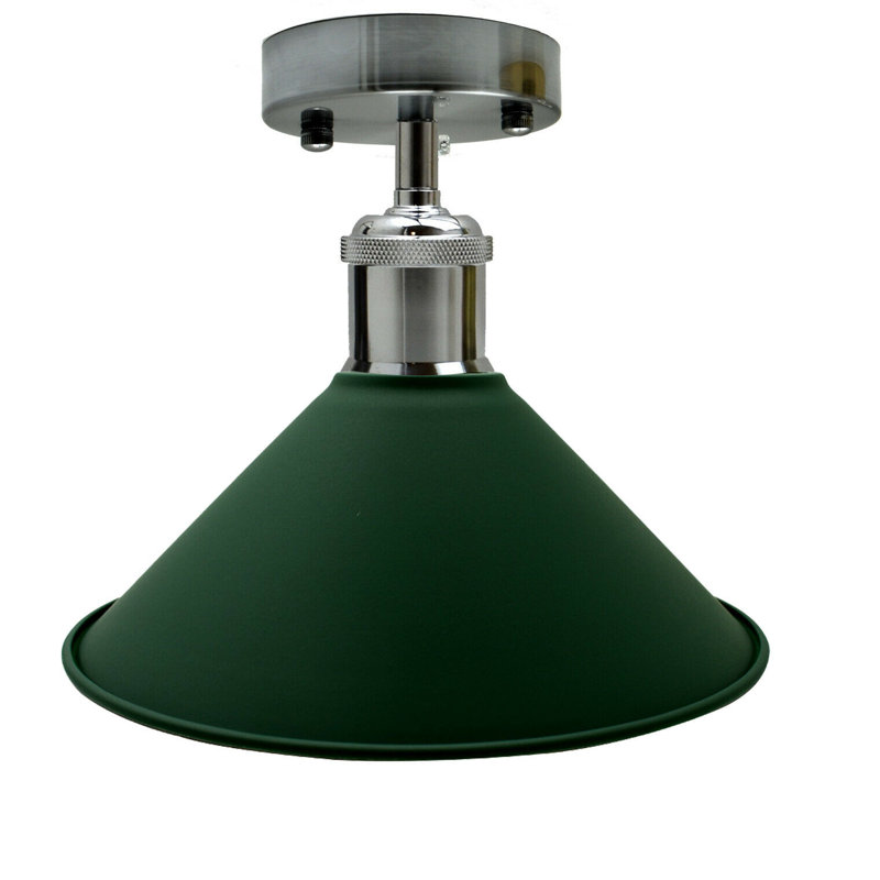 Chasteen Semi Flush Mount, Green