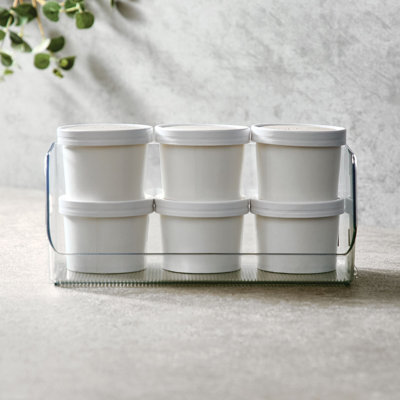 Stackable Open-Front Storage Bins - Kitchen and Pantry Organization - Storage for Snacks or Canned Goods