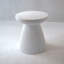 Table de bout décorative de jardin, H 18,1 po, moderne, robuste, robuste, en faux terrazzo, table d'appoint, table d'appoint, plante pour l'intérieur et l'extérieur
