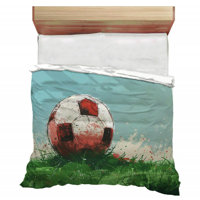 Ballon de soccer édredon de soccer_13451, Édredon simple très long