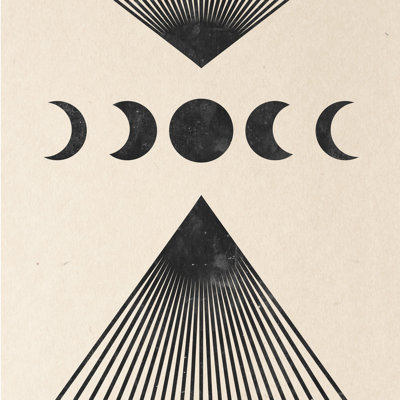 " Moon Phases On Mountains " by Emanuela Carratoni