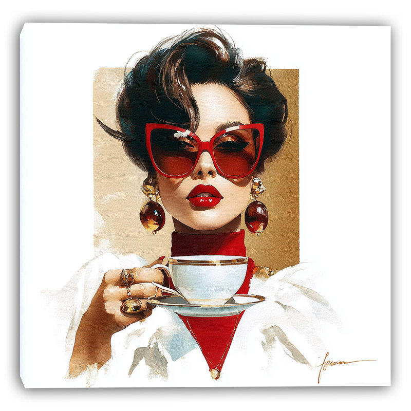 «Pearl Latte», art mural sur toile tendue