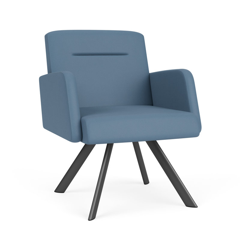 Fauteuil de réception Willow, Gris anthracite, Open House Quarry - bleu