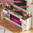 70" Fireplace TV Stand with Diamond Door &LED, White-1498207012