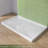 60" X 36" Double Threshold Shower Pan Base In White With Drain Cover Included