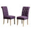 Salle à manger en bois massif, 2 chaises mauves, expérience avant-gardiste et confortable-1903265061