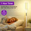 Lampes sur pied cylindriques 64,17 "RVBIC avec abat-jour en verre avec renfort en fil métallique et télécommande-118033350