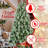 7.5FT Spray White Artificial Christmas Tree-1539944795