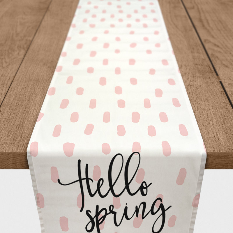 Brete Rectangle Easter Polyester Table Runner, 90" x 16"