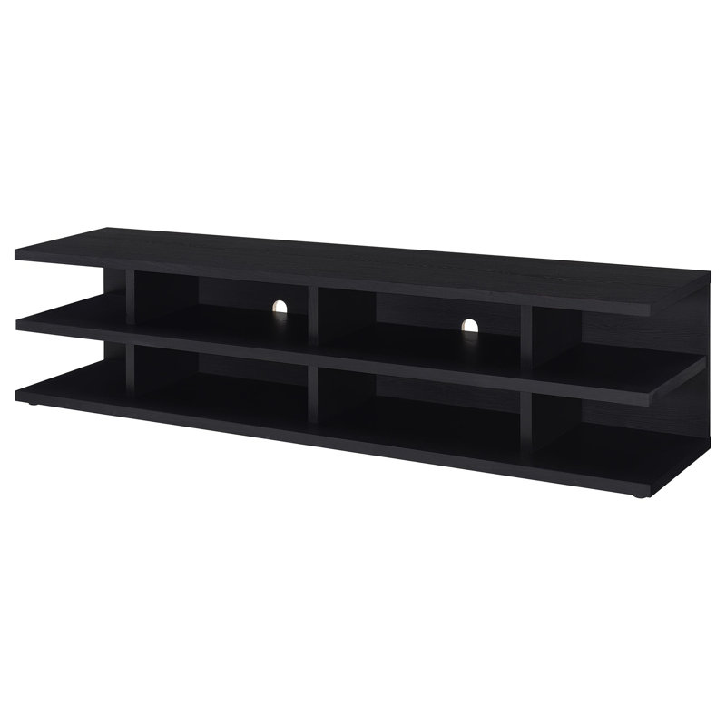 Meuble télé 78 po Starnes, Noir