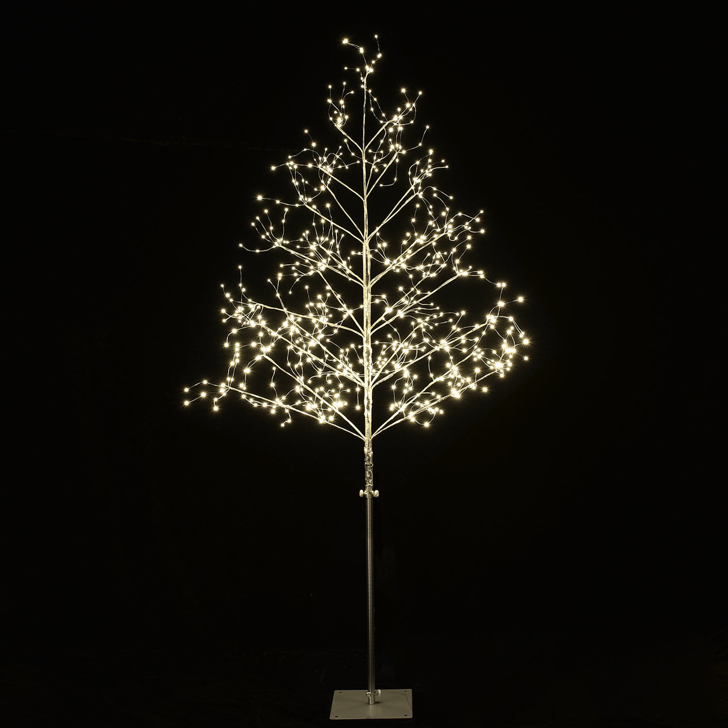 60'' LED Lighted Trees & Branches, Silver