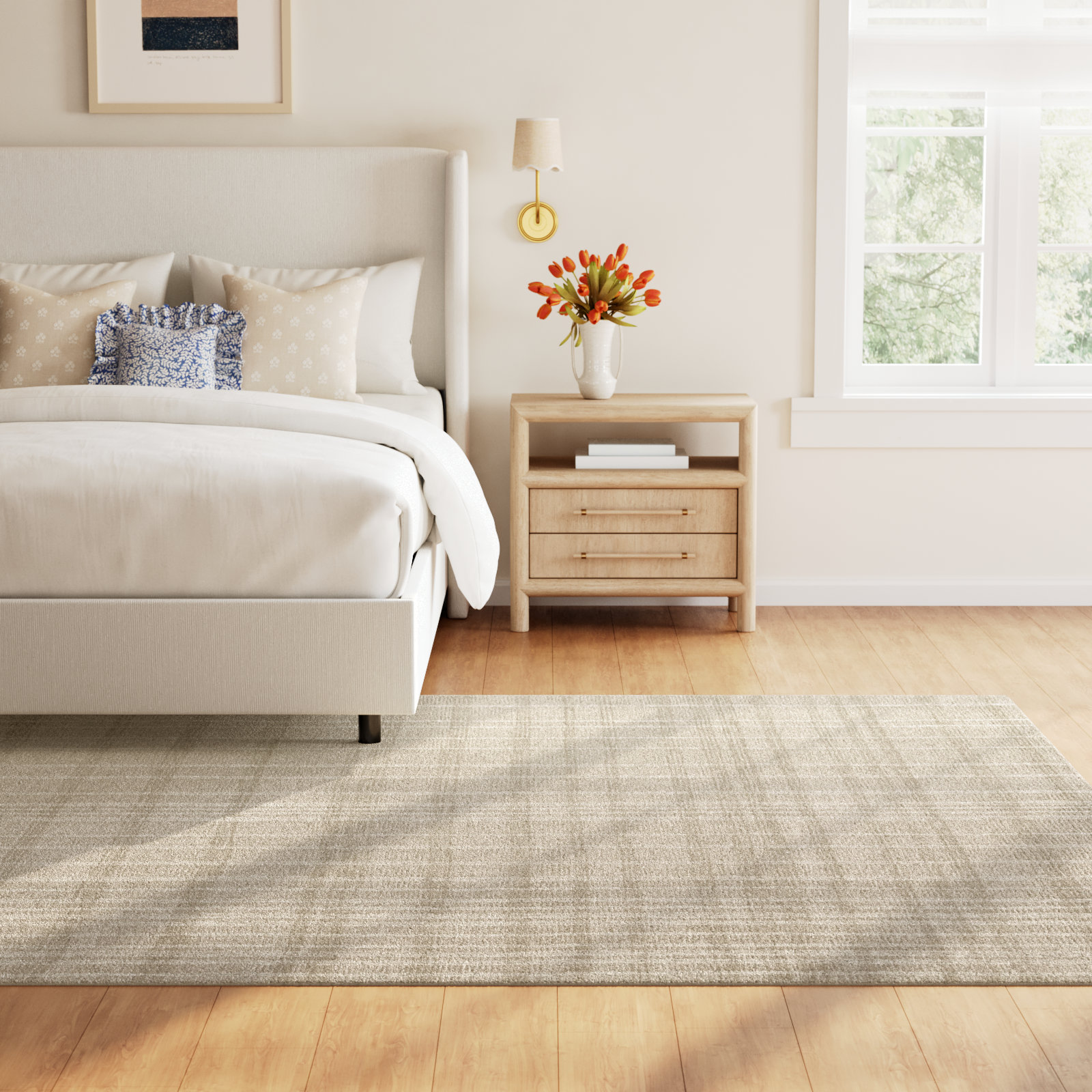 Beachwood Wool Area Rug, Rectangle 6' x 9'