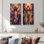 Rose, rose, Jésus, Saint, Ange chrétien, portrait religieux I - Ensemble de 2 reproductions d'art mural