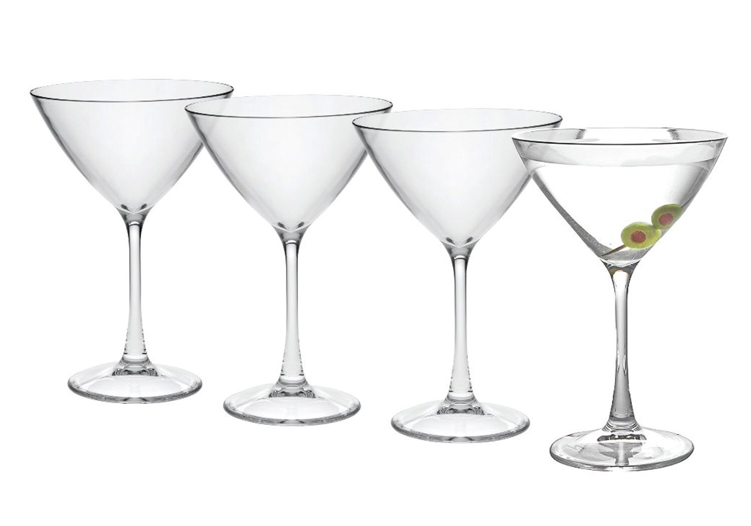 Plastic 2024 martini glasses